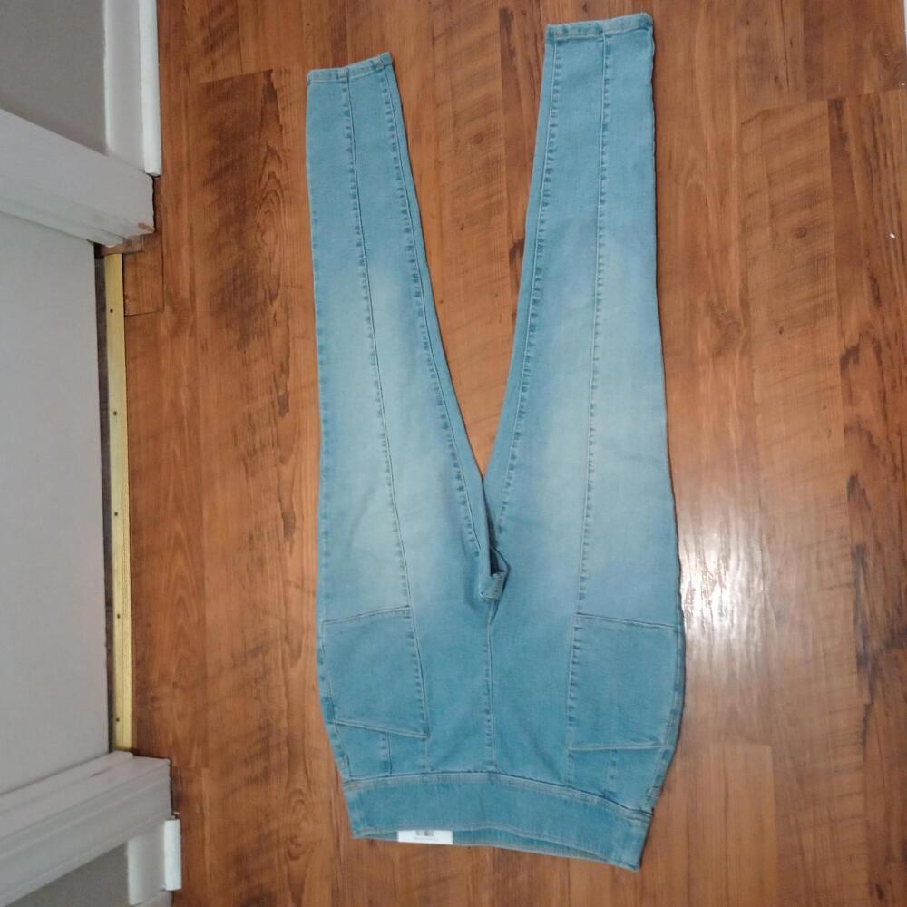 I.N.C. INTERNATIONAL CONCEPTS WOMENS SKINNY PULL-ON JEANS LIGHT INDIGO 12